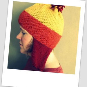 Handmade Jayne Cobb Firefly Knitted Hat Brick Earflaps
