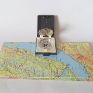 Pocket compass military working compass red army soviet navigation compass Tourist 2 vintage gift for travelers collectible gift for Him image 1