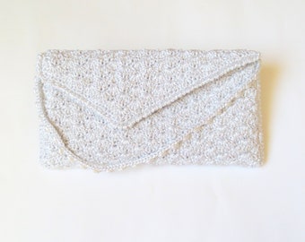 Bridal lace clutch purse crochet beaded evening handbag pearl lace clutch purse romantic wedding envelope bridesmaid bag purse gift for Her