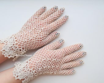 Yolev Gants Dentelle Rouge Longs pour Opéra es Années 80