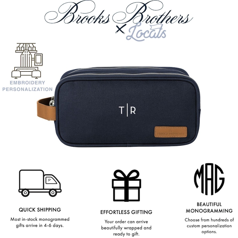 Brooks Brothers Toiletry Bag - Thumbnail 2