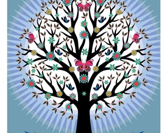 Butterfly Tree Print