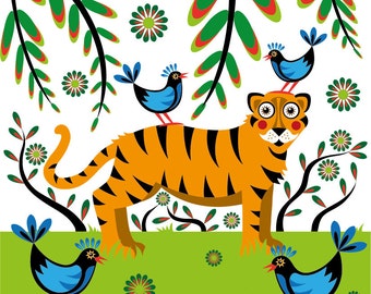 Children's Jungle Tiger print