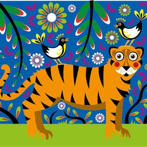 Kinder-Druck - Tiger