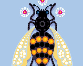 Honey Bee Print