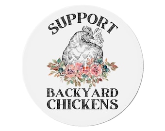 Support Backyard Chickens Magnet