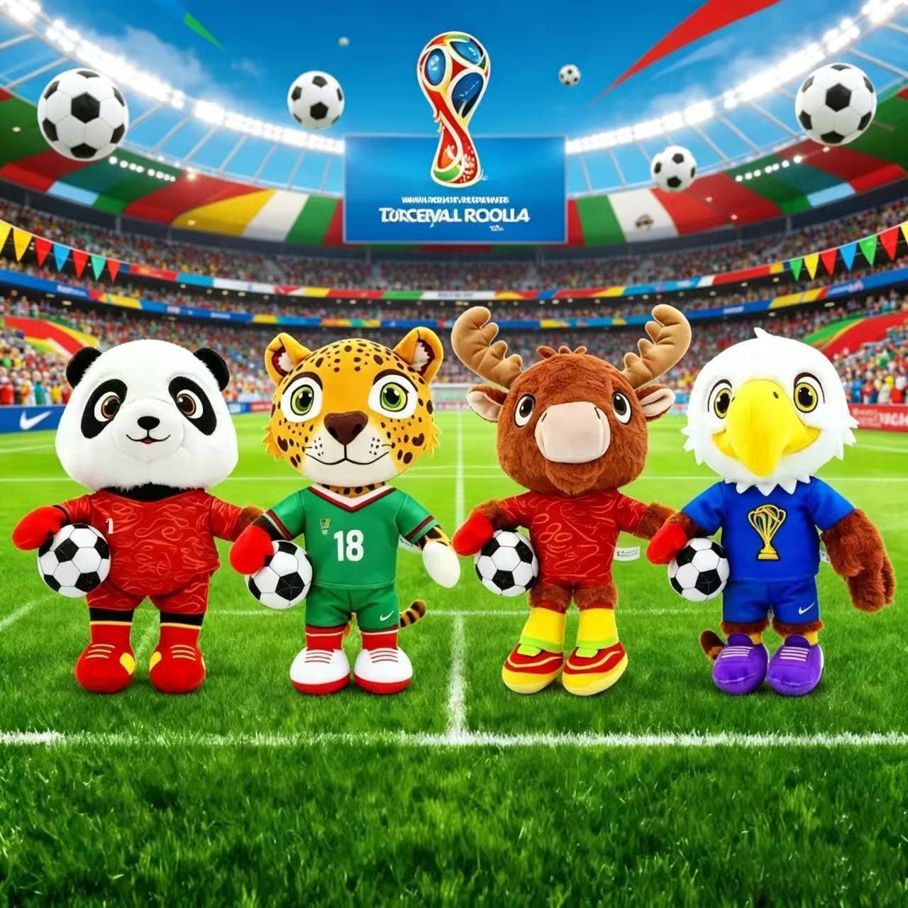 FIFAワールドカップ サッカー マスコット ぬいぐるみ 1 World cup mascot plush - Etsy 日本