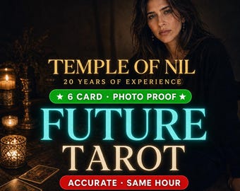 Lectura de Tarot del Futuro / Tirada de 6 Cartas, Perspectivas en la Misma Hora (En Profundidad)
