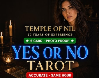 Lectura de Tarot Sí o No / Asesoramiento Detallado, Entrega en la Misma Hora