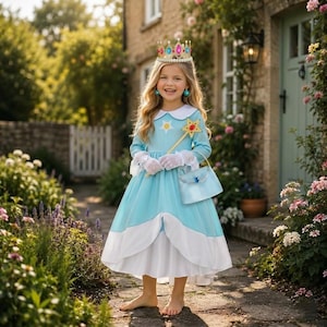 rosalina birthday dress for Kids x-sibling-handle:stretch-cotton-mini-dress-w-frill-a1030205-151-wht lace decor and irregular Size:18 US (50 EU) Romantic Lace A-Line Wedding