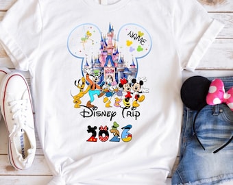 Disney 2026 Personalization Shirts, Custom Disney Trip 2026 Shirt, Disneyworld Shirts,Disney Squad Shirt,Disney Trip 2026 Tee,Disney Family