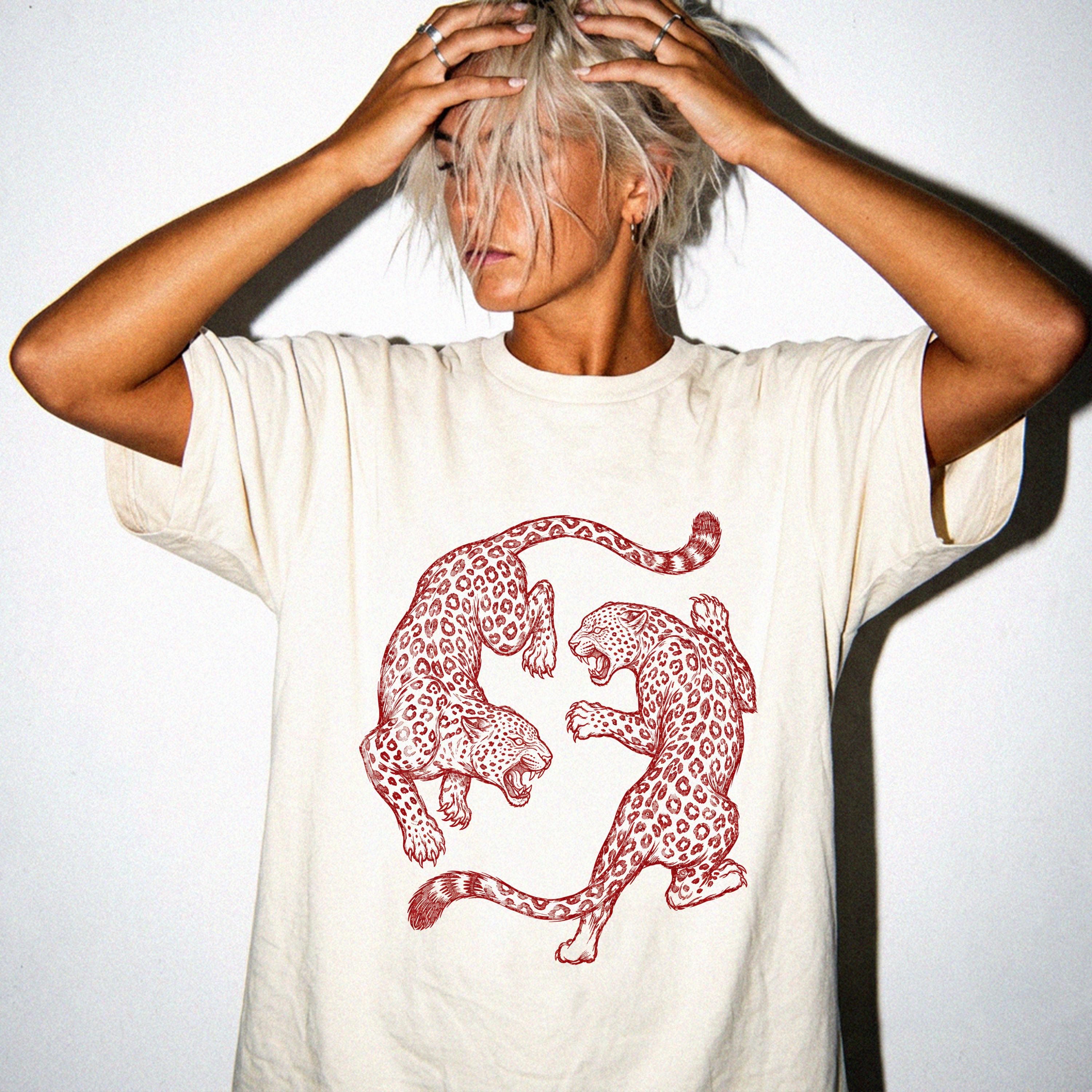 Y2k Leopard Print Shirt - Etsy