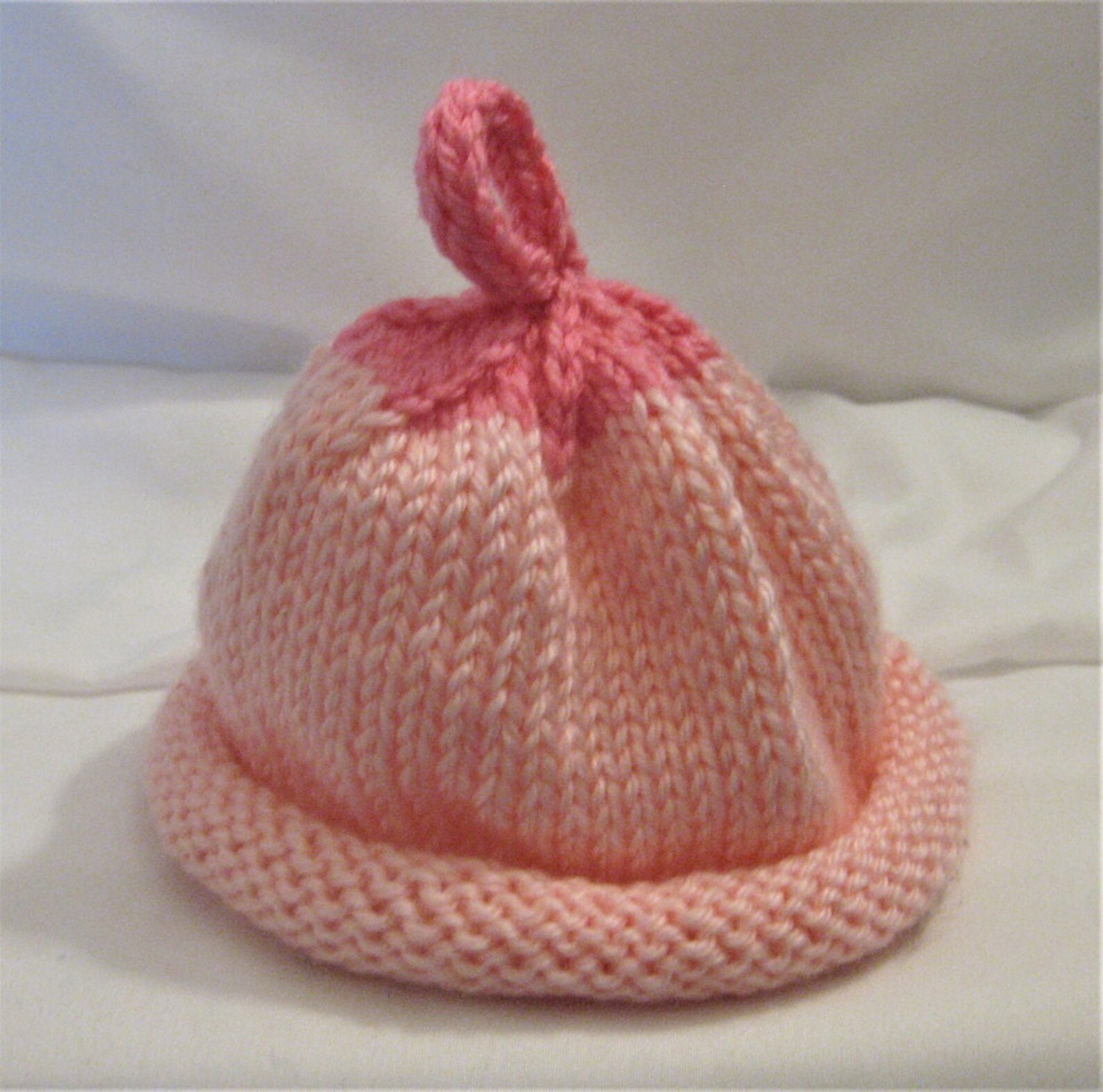 Baby Hat Hand Knit Pink Premie/newborn Etsy UK