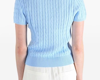 Polo Ralph Lauren Cable-Knit Polo Shirt , Trendy Clissic and Cozy