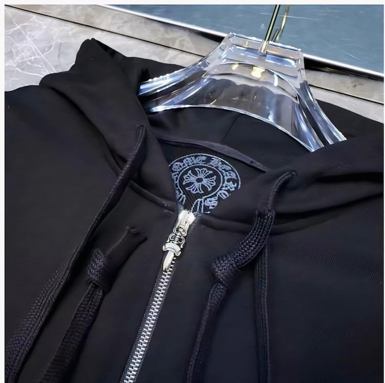 Ny unisex streetwear klassisk och mysig bekväm Chrome Hearts-huvtröja bild 8