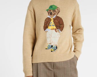 Polo Ralph Lauren Bear Sweater-Classic Tuxedo Bear Design