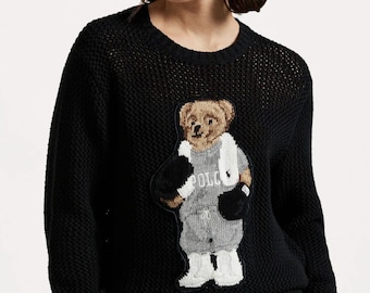Polo Ralph Lauren Bear Sweater-Classic Tuxedo Bear Design
