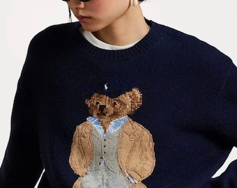 Polo Ralph Lauren Bear Sweater-Classic Tuxedo Bear Design