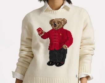Polo Ralph Lauren Bear Sweater-Classic Tuxedo Bear Design