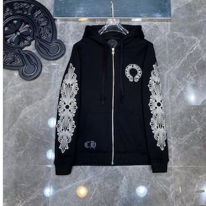 Ny unisex streetwear klassisk och mysig bekväm Chrome Hearts-huvtröja bild 3