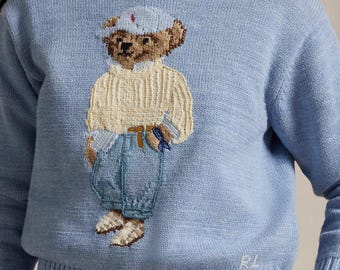 Polo Ralph Lauren Bear Sweater-Classic Tuxedo Bear Design
