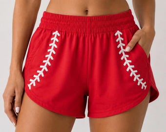 BASEBALL THEME SHORTS