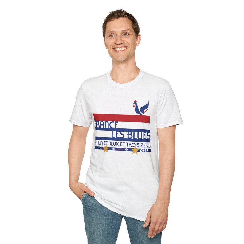 France World Cup 26 Retro T-Shirt | Scally Les Bleus Shirt | France Football Tee | Retro Soccer Shirt | Scallywag Swag image 5