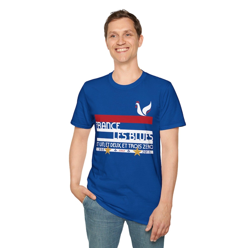 France World Cup 26 Retro T-Shirt | Scally Les Bleus Shirt | France Football Tee | Retro Soccer Shirt | Scallywag Swag image 6