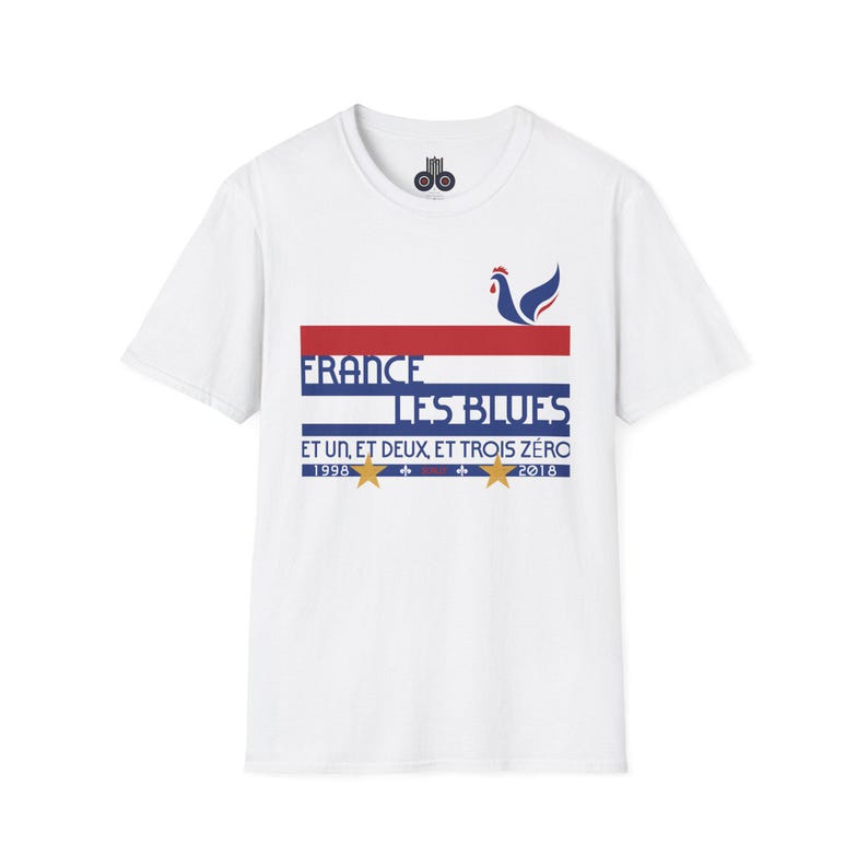 France World Cup 26 Retro T-Shirt | Scally Les Bleus Shirt | France Football Tee | Retro Soccer Shirt | Scallywag Swag image 1