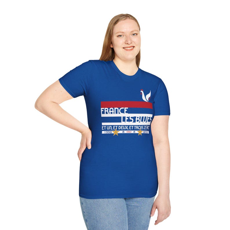 France World Cup 26 Retro T-Shirt | Scally Les Bleus Shirt | France Football Tee | Retro Soccer Shirt | Scallywag Swag image 7