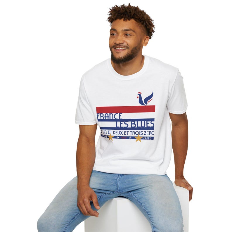 France World Cup 26 Retro T-Shirt | Scally Les Bleus Shirt | France Football Tee | Retro Soccer Shirt | Scallywag Swag image 7