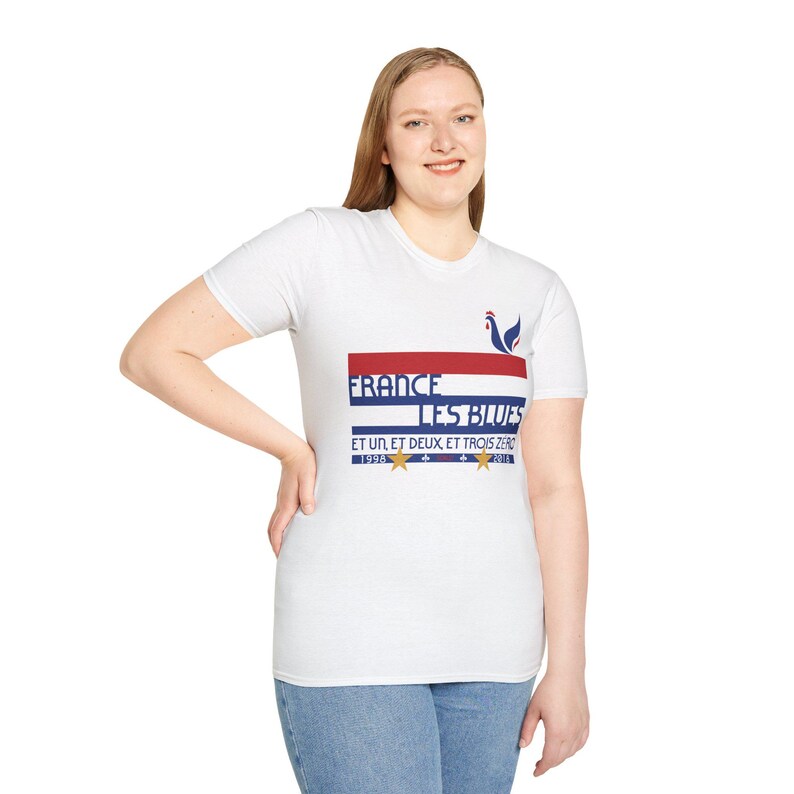 France World Cup 26 Retro T-Shirt | Scally Les Bleus Shirt | France Football Tee | Retro Soccer Shirt | Scallywag Swag image 6