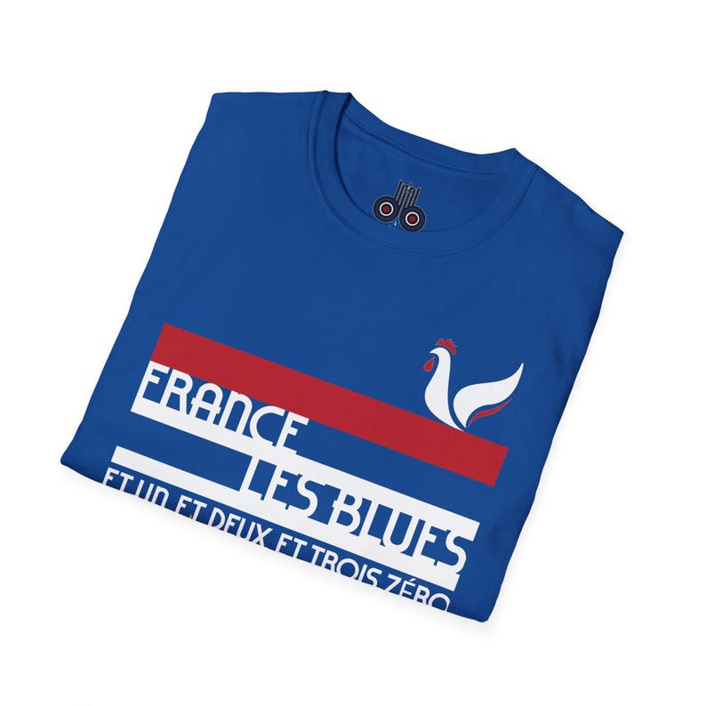 France World Cup 26 Retro T-Shirt | Scally Les Bleus Shirt | France Football Tee | Retro Soccer Shirt | Scallywag Swag image 3