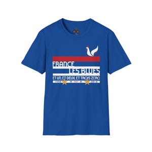 France World Cup 26 Retro T-Shirt | Scally Les Bleus Shirt | France Football Tee | Retro Soccer Shirt | Scallywag Swag image 2