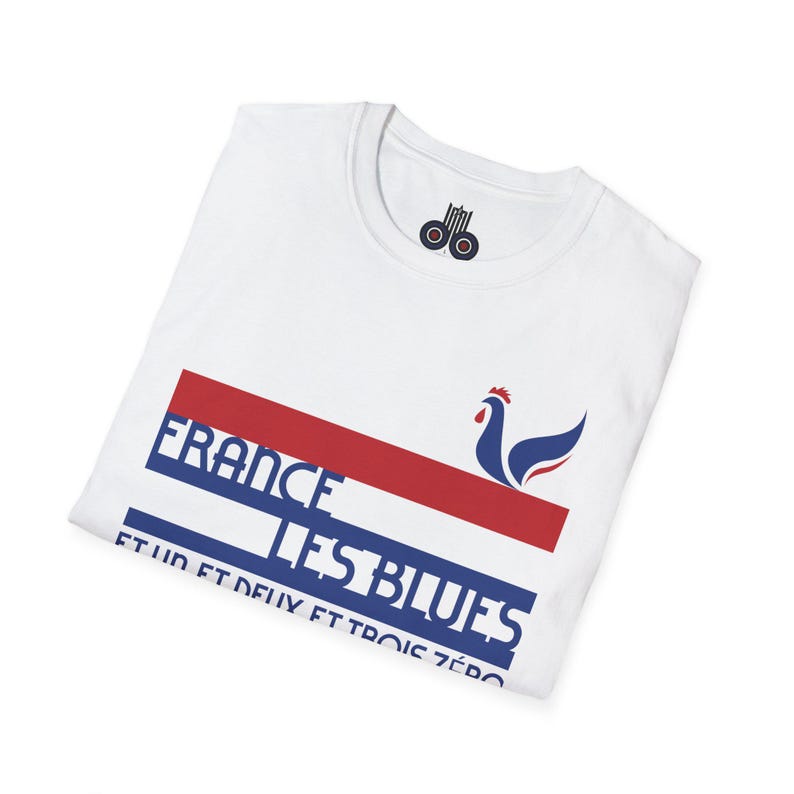 France World Cup 26 Retro T-Shirt | Scally Les Bleus Shirt | France Football Tee | Retro Soccer Shirt | Scallywag Swag image 3