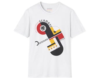 Germany Retro Football T-Shirt | Die Mannschaft Bauhaus Soccer Tee