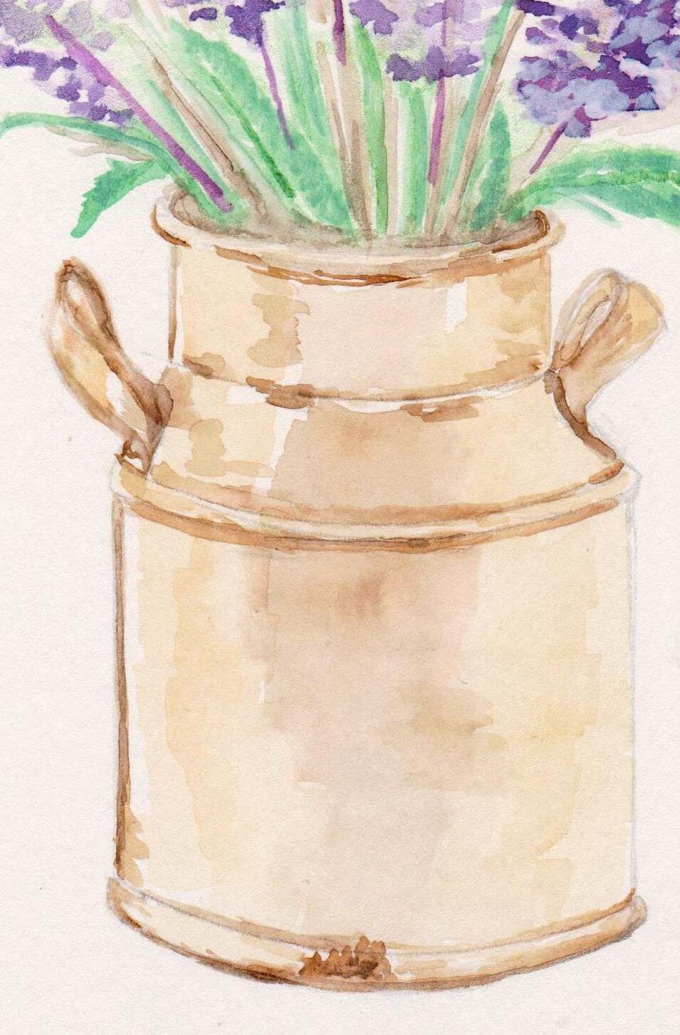 Lavendel Kräuter Aquarell Druck Küche Home Decor Badezimmer | Etsy