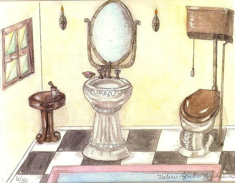 English Victorian Original Paint / TOILET CISTERN PULL / Toilet Pull