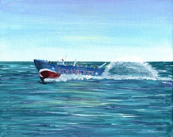 Sea Rocket Ocean City Maryland Speedboat Art