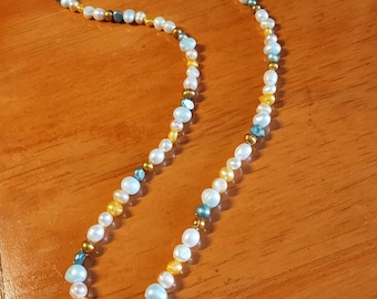 Multi-colored Cultured Freshwater Pearl Necklace