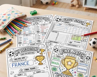 World Cup 2026 Kids Activity Book | Coloring Mazes, Word Search (PDF Download)
