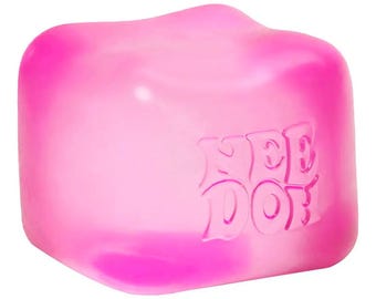 NeeDoh Nice Cube Sensory Fidget Toy | Stress Relief Squishy Cube | Desk Fidget for Focus | Calming Sensory Toy | Gift for Kids & Adults