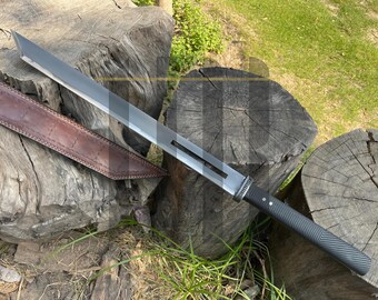 Presenting Exclusive Design - "Japanese Inspired Full Tang Sword" with Leather Sheath