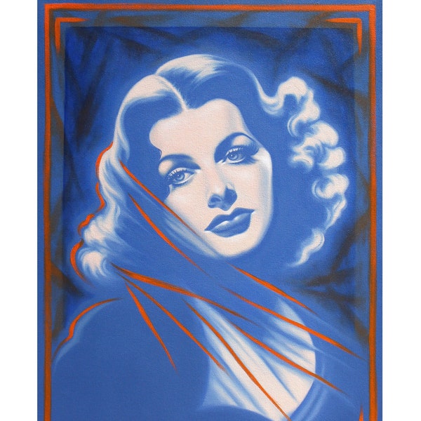 Hedy Lamarr - 11x14" Druck von Ölgemälde