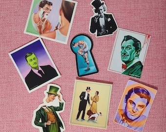 Gentleman's Pack of 8 Art Stickers
