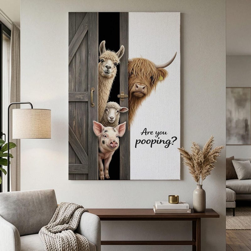 Witty Dc Funny Bathroom Art Llama - Etsy