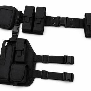 Tactical Utility Waist and Thigh Rig Belt Utility Harness Military Gear