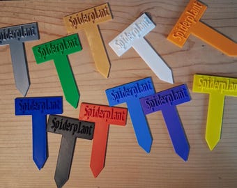 3D Printed Indoor Plant Labels Customizable Identify Plants Easily Plant Label
