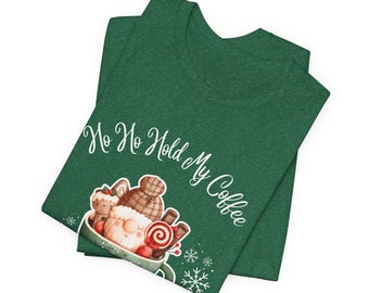 Ho Ho Hold My Coffee It's December Christmas Teacher Shirt, Funny Christmas Teacher Gift, Elementary Teacher Christmas Shirt