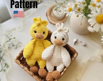 Duck Crochet Pattern PDF, Amigurumi Duck & Goose Plush Toy, Cute Duckling Pattern, DIY Soft Toy, Baby Gift Idea, English Pattern